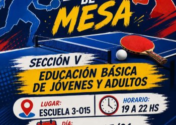 Encuentro recreativo de tenis de mesa reúne a jóvenes y adultos en San Rafael