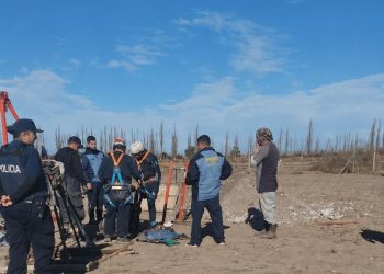 Un obrero fue rescatado tras quedar inconsciente al caerle una piedra en una excavación en El Cerrito