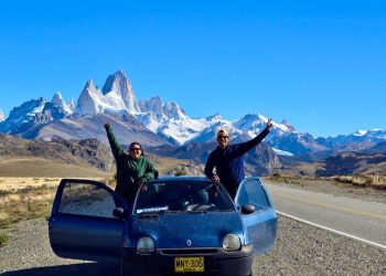 Una colombiana, un guatemalteco y un Twingo: la historia de la pareja que une Sudamérica y llegó a San Rafael
