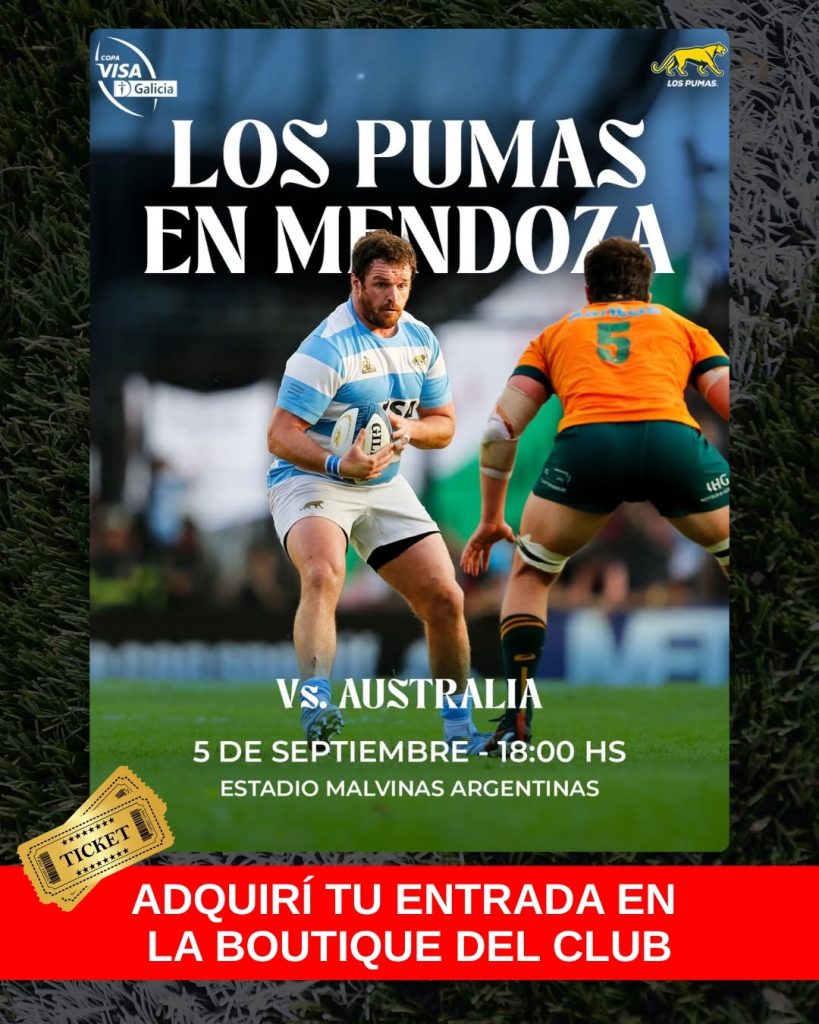 Los Pumas vuelven a Mendoza y ya comenzó la preventa de entradas en San Rafael