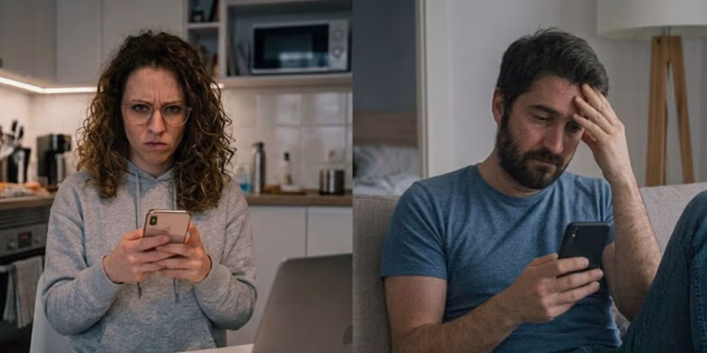 Le pidió la separación a su novio por WhatsApp, mostró la insólita respuesta y se volvió viral: “No es normal”