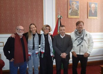 Riyad Alhalabi recibió a Paula Giménez y Lucas Aguilera, los mendocinos que integraban el convoy humanitario hacia Gaza