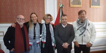 Riyad Alhalabi recibió a Paula Giménez y Lucas Aguilera, los mendocinos que integraban el convoy humanitario hacia Gaza
