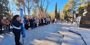 San Rafael homenajeó a Hipólito Yrigoyen y Juan Domingo Perón en un acto de encuentro democrático
