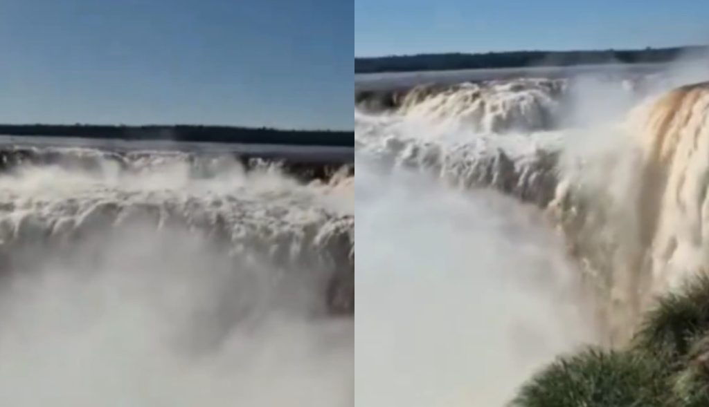 Cerraron la Garganta del Diablo: el río Iguazú alcanzó los 8,33 millones de litros por segundo