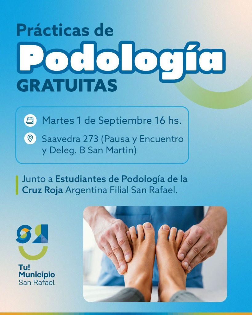 Realizarán un operativo gratuito de podología para adultos mayores