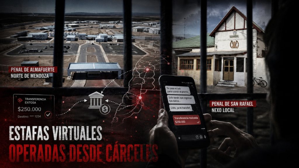 “La Banda de los Presos”: ya son 6 los condenados que estafaban desde cárceles de San Rafael y Mendoza