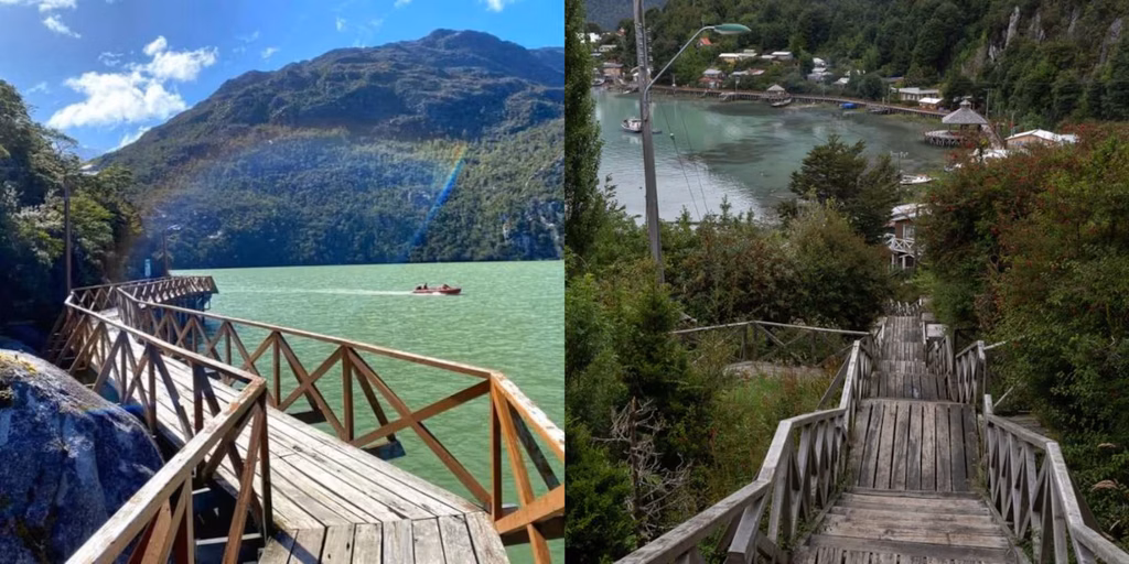Renunció a un trabajo de 20 años para recorrer la Patagonia y descubrió un pueblo donde sólo hay pasarelas: “Es muy mágico”