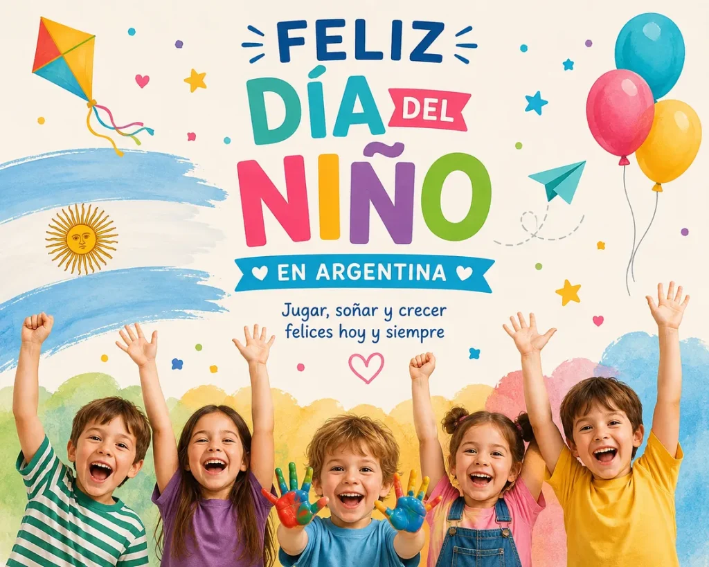 Día del Niño 2026: cuándo se celebrará en la Argentina