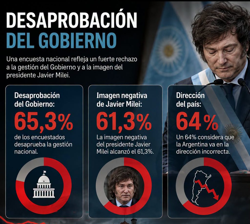 Caída en la imagen del Gobierno: “Endeudamiento, desempleo o miedo a perder el empleo, pérdida del poder adquisitivo, inflación”