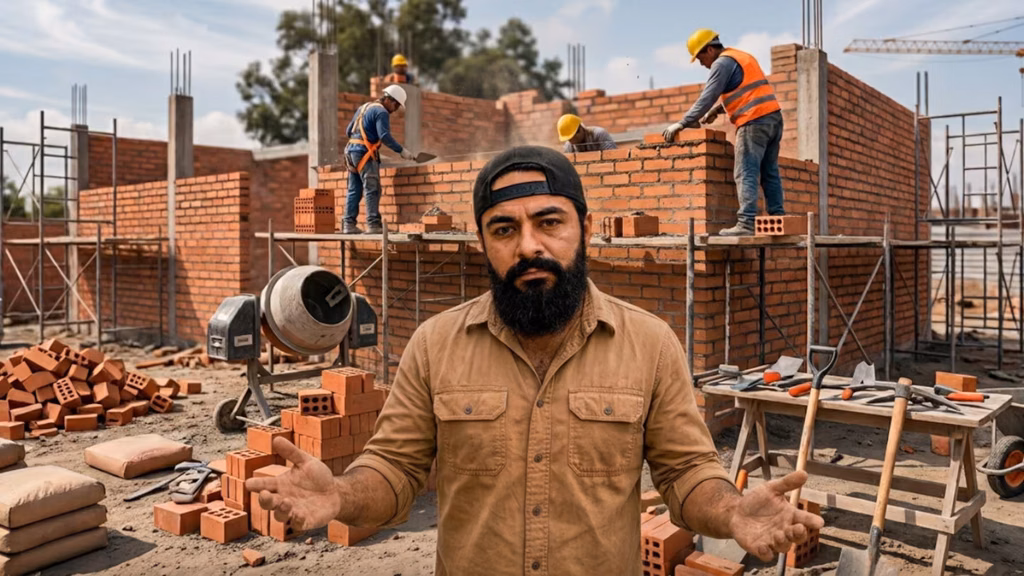 Mike, albañil, sobre los 8 errores al construir una casa: “Si el ladrillo está seco, chupa todas las propiedades de la mezcla”