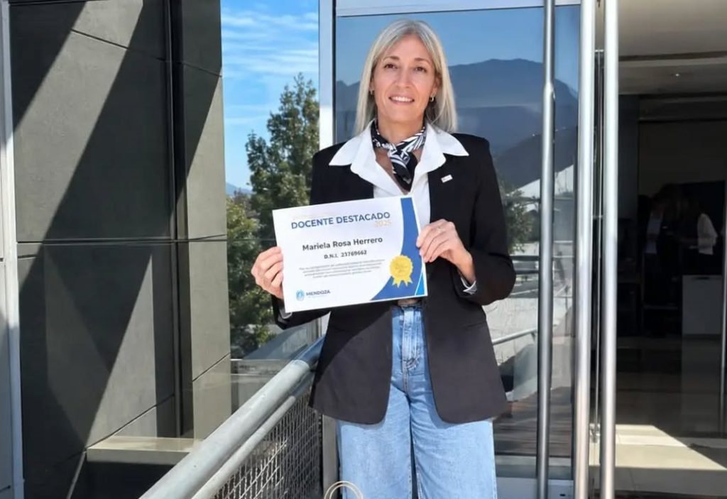 La sanrafaelina Mariela Herrero reconocida como "docente destacada" de 2026