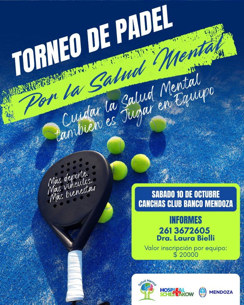 Torneo de Pádel por la Salud Mental: Una jornada para promover el bienestar a través del deporte
