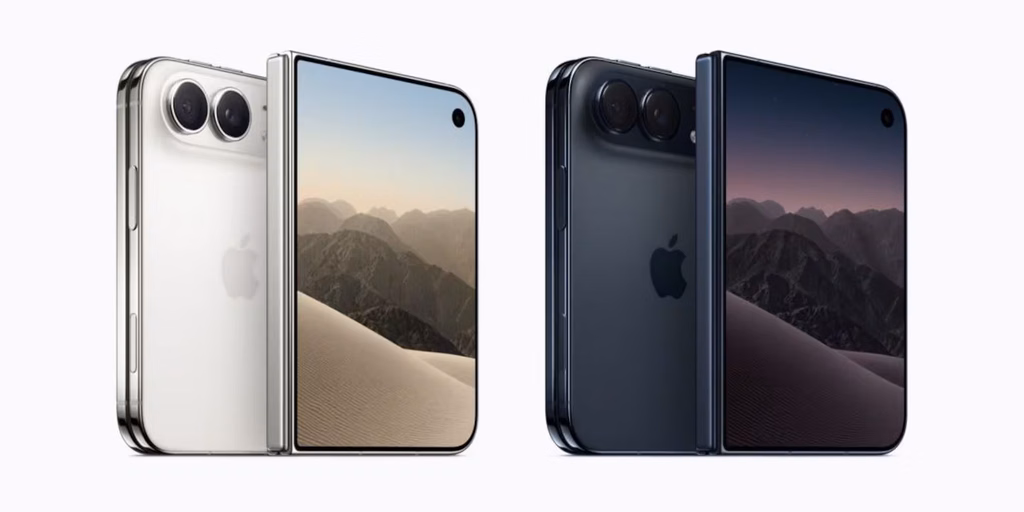 Apple presentó el iPhone Duo, el primer teléfono plegable de la historia de la marca
