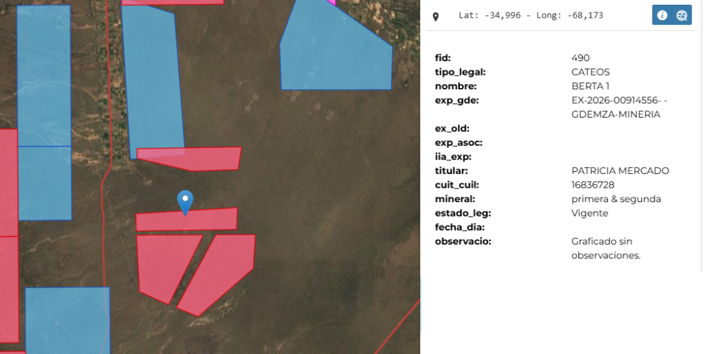 Nuevo pedido de exploración minera en San Rafael, en una zona con manifestaciones de oro, cobre y cuarzo