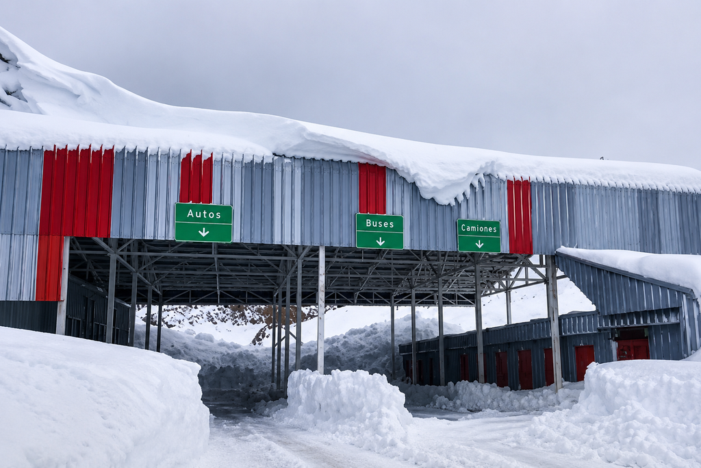 Avalanchas y metros de nieve complican la reapertura del paso Pehuenche