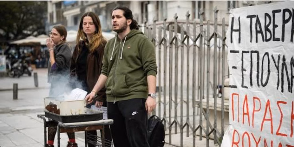 En Grecia, el movimiento estudiantil también presentó ruidosamente sus demandas