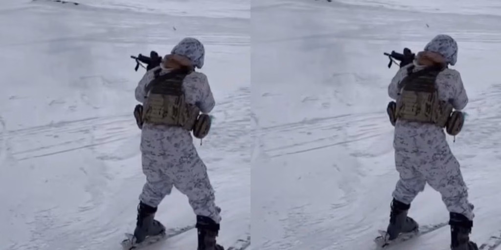 El Ejército Argentino realizó un exigente entrenamiento sobre esquíes en Mendoza