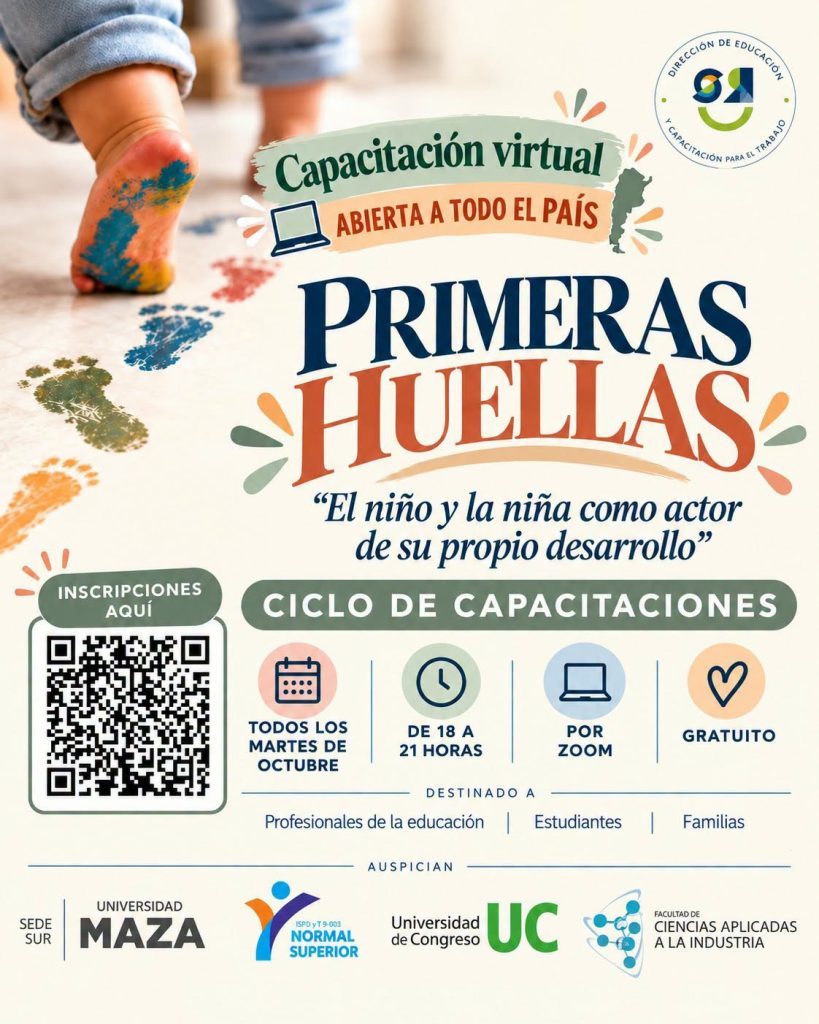 Primeras Huellas: un ciclo gratuito para acompañar el desarrollo en la primera infancia