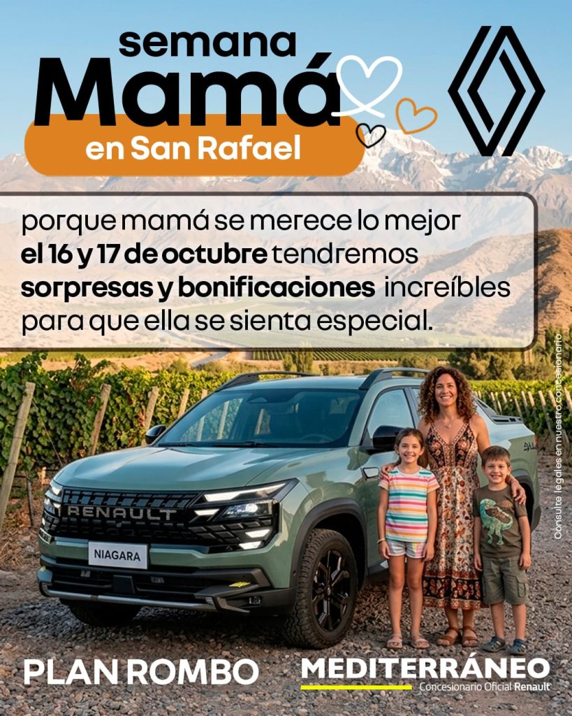 Renault Mediterráneo lanzó la "Semana de la Madre" con mega promociones y la preventa de la fabulosa Niagara
