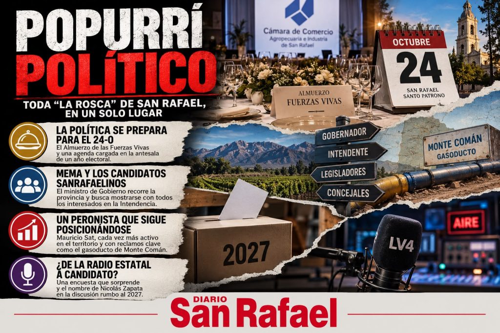 Popurrí político: toda "la rosca" de San Rafael, en un solo lugar