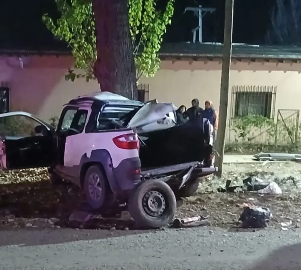 Se estrelló contra un árbol en Luján y murió